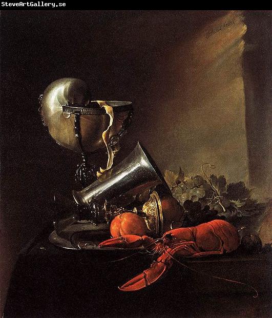 Jan Davidz de Heem Still Life with Lobster and Nautilus Cup